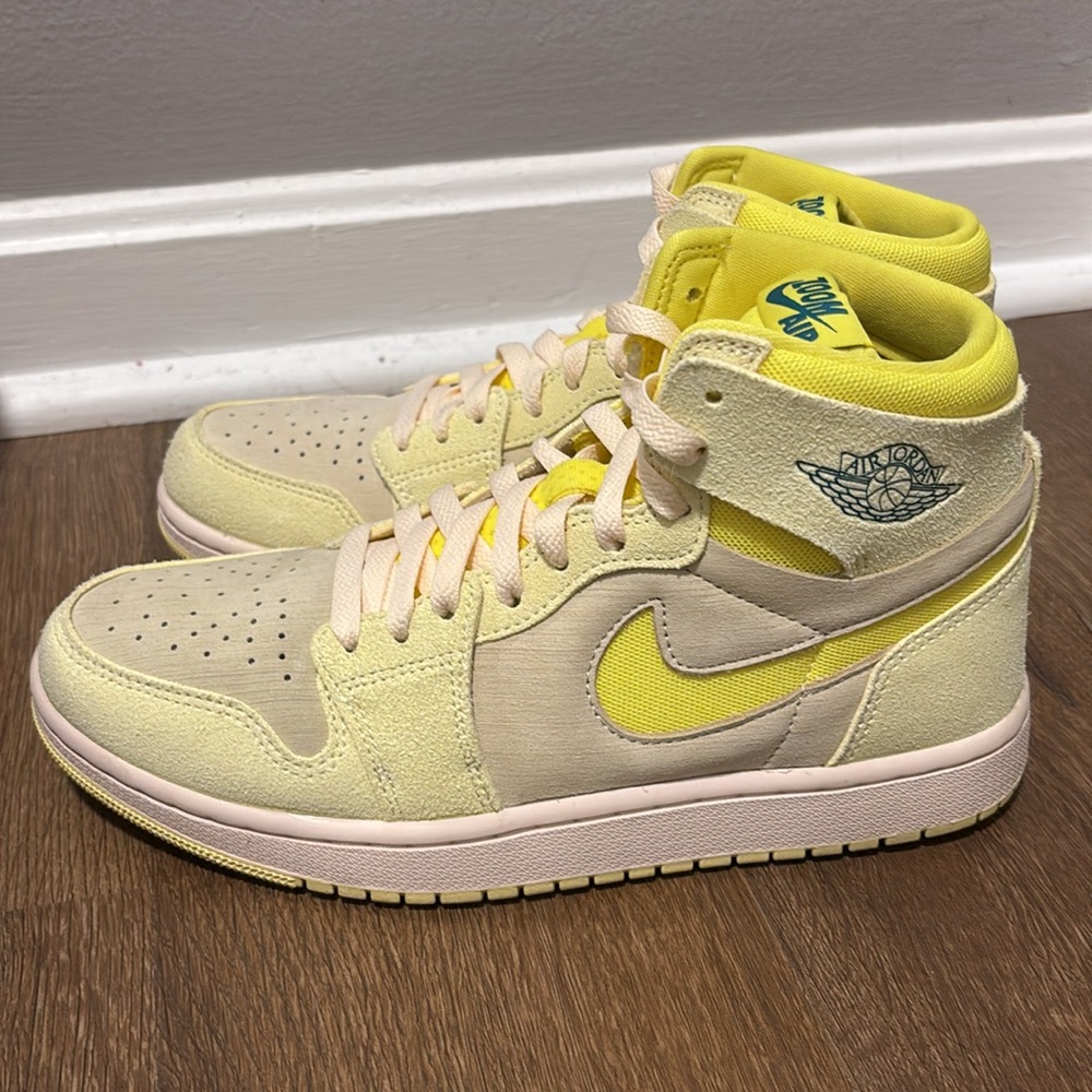 Women’s Air Jordan 1 Zoom Air Comfort 2 “Citron Tint/Dynamic Yellow” - Picture 4 of 9